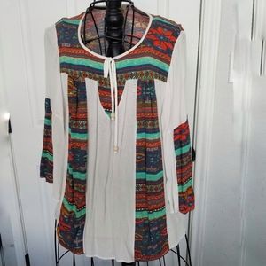 Fig and Flower southwest tunic top large